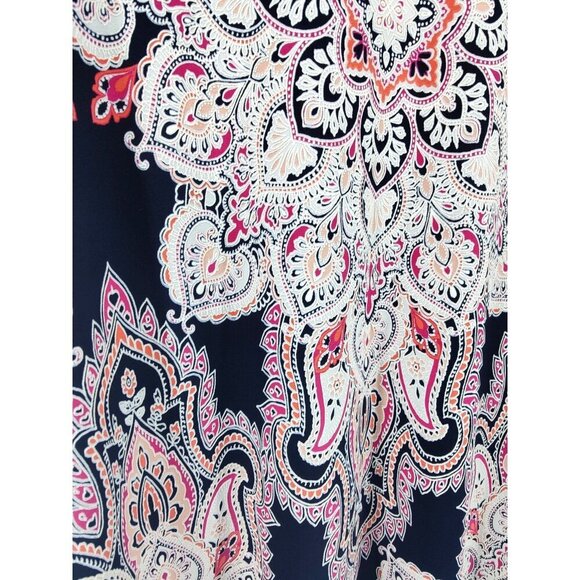 Sandra Darren Blue & Pink Mandala Shift Dress Size 2X - Picture 10 of 10